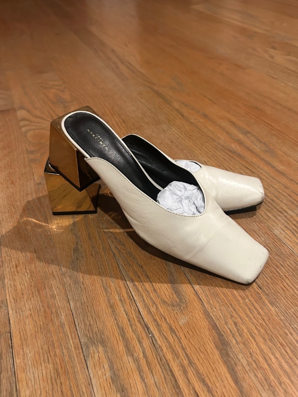 Emma Hyacinth Leather Mules  Size Sz 38